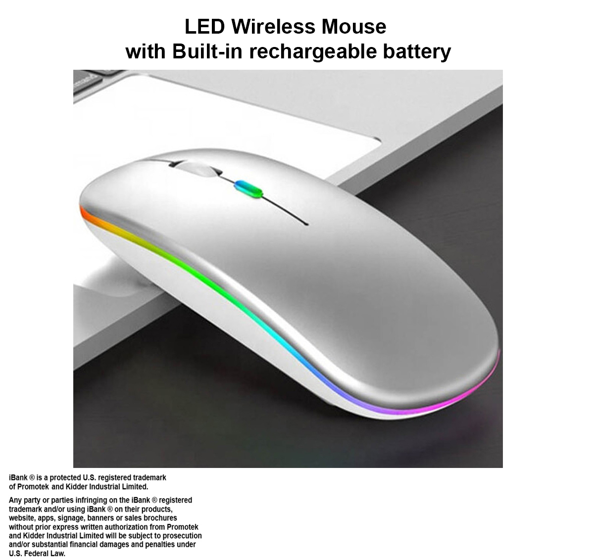 iBank ® LED Wireless Mouse with Built-in rechargeable battery 1