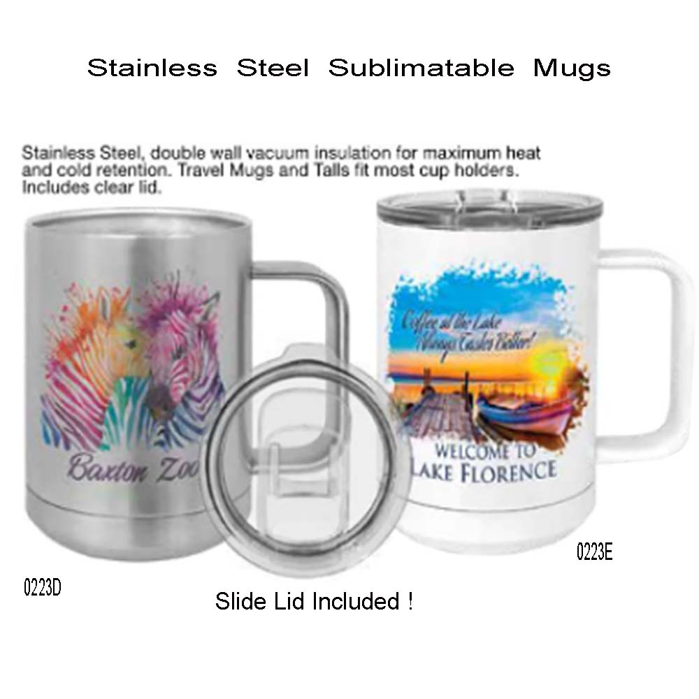 15 OZ. SublimatableFull Color PhotoMug w/Slider Lid 2