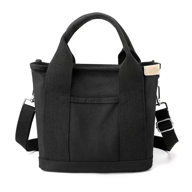 Versatile Canvas Tote Bag With Shoulder Strap For Teenager & College 15