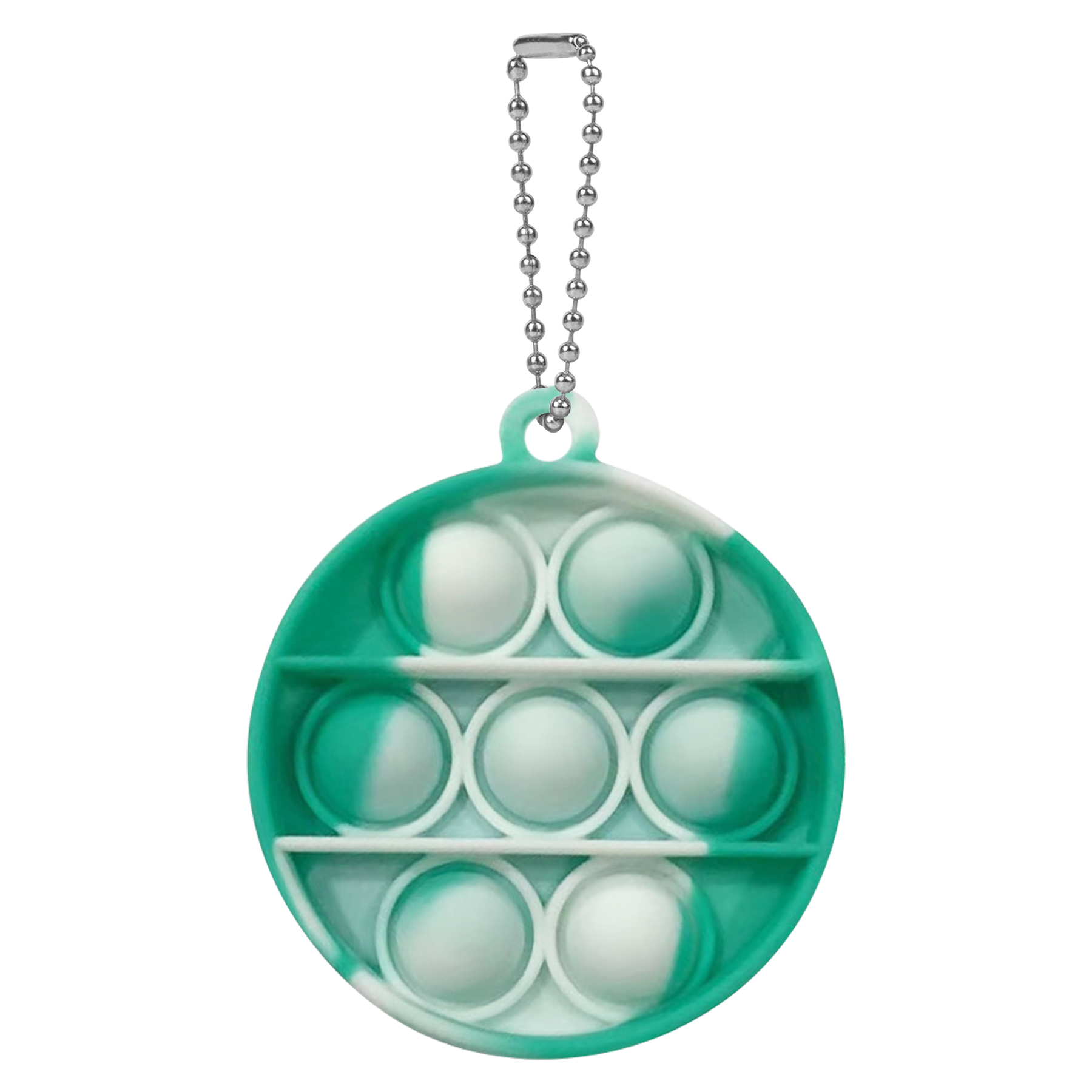 Round Mini Push Bubble Stress Relief Toy Keychain 7