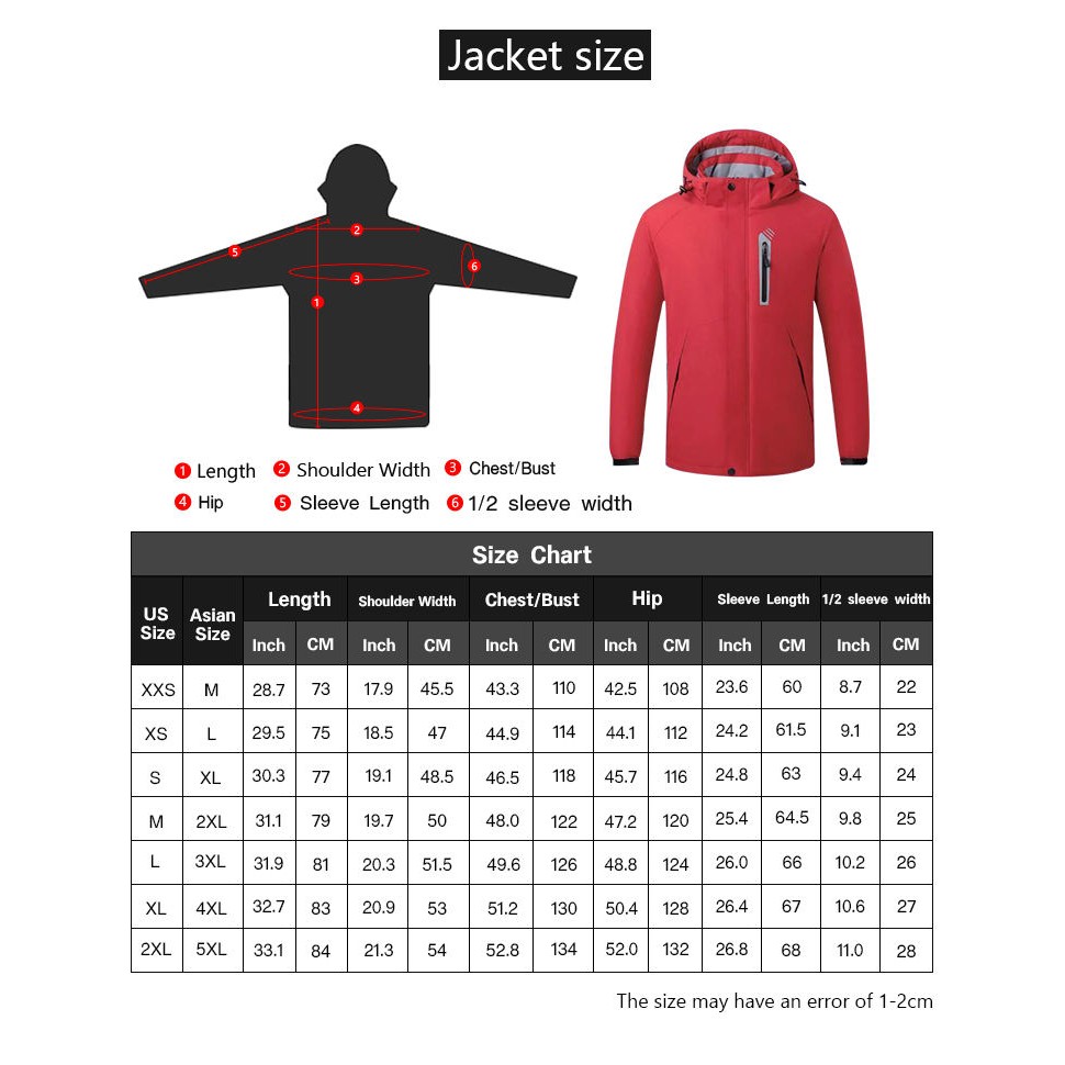 8 Heat Zones USB Charging Heating Jacket Warming Hoodie Coat Heated Jacket 2