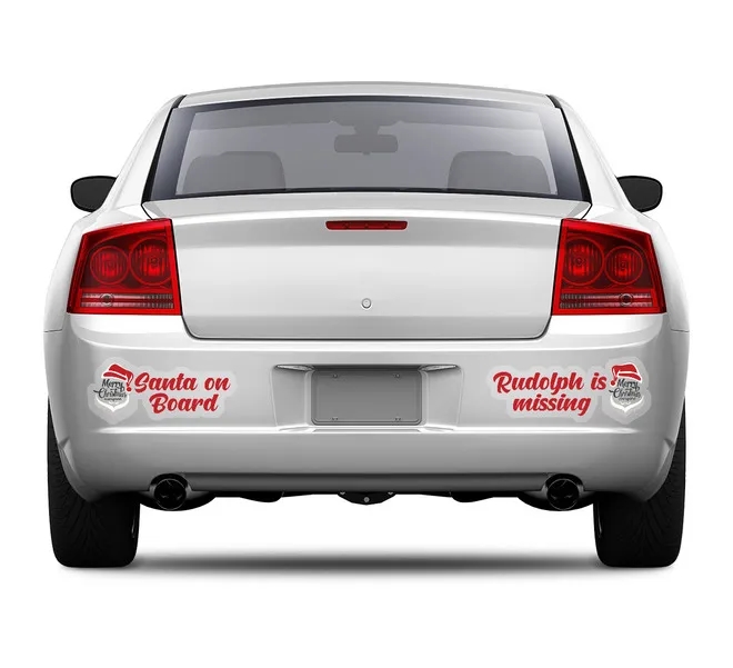 Die-Cut Clear Bumper Stickers (12" x 12"/sqft) 3