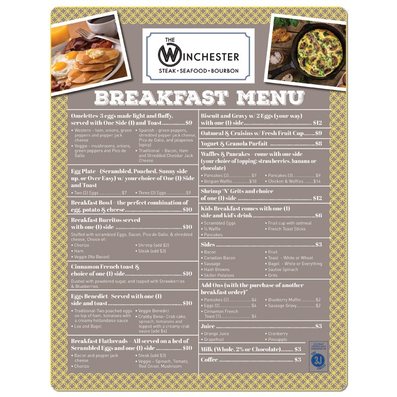 Menu, Flat (8.5" x 11") 3