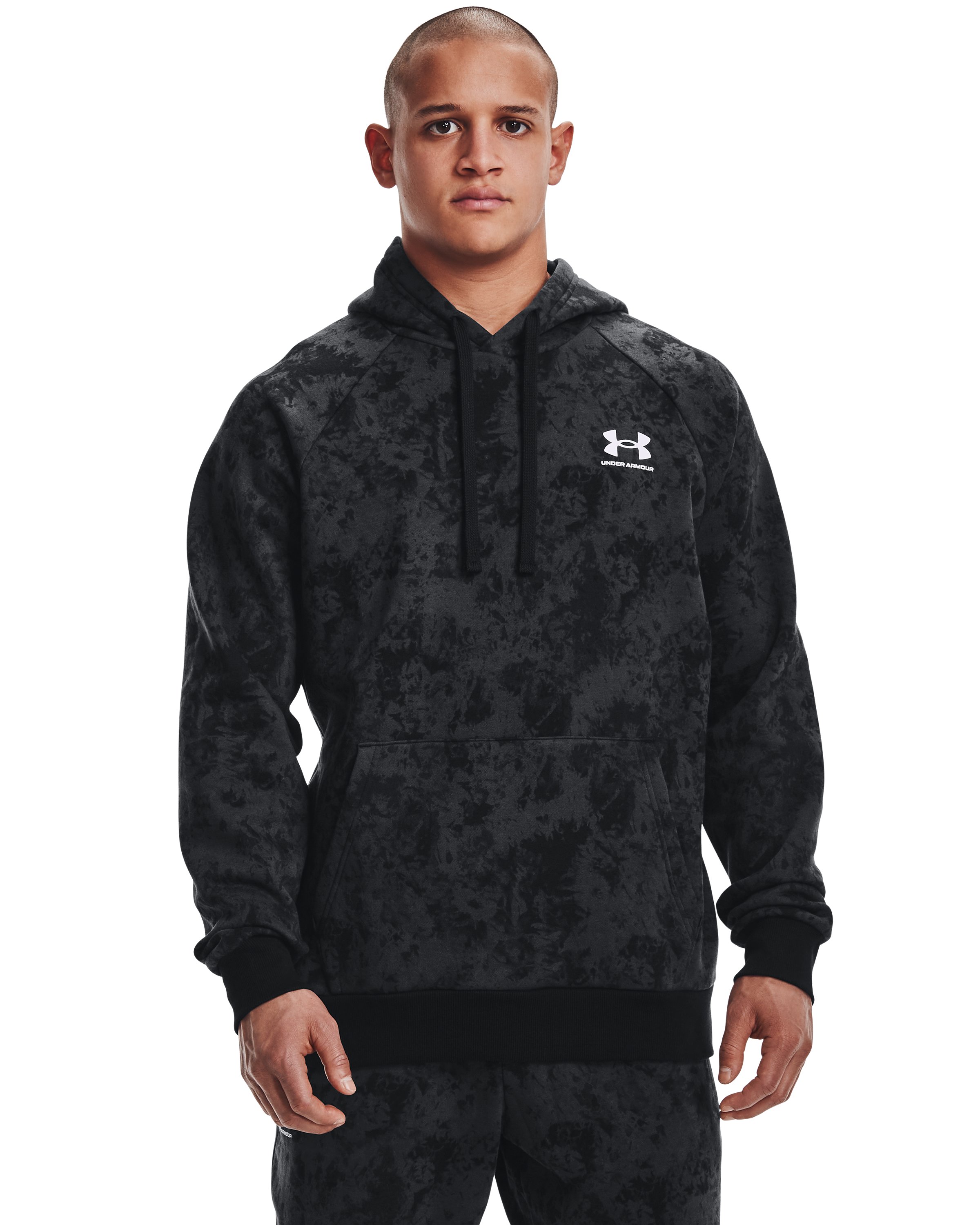 Men's UA Rival Fleece Cloud Dye Hoodie, custom hoodie or sweatshirt with logo imprint 3