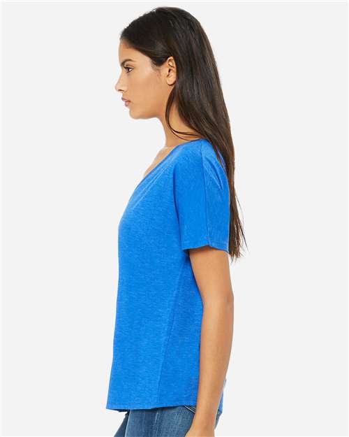 Women's Slouchy V-Neck Tee - 8815 2
