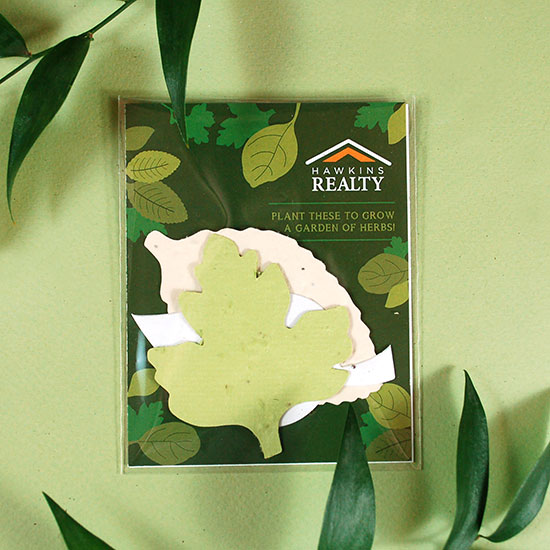 Single-Sided Herb Seed Paper Shape Packs 9