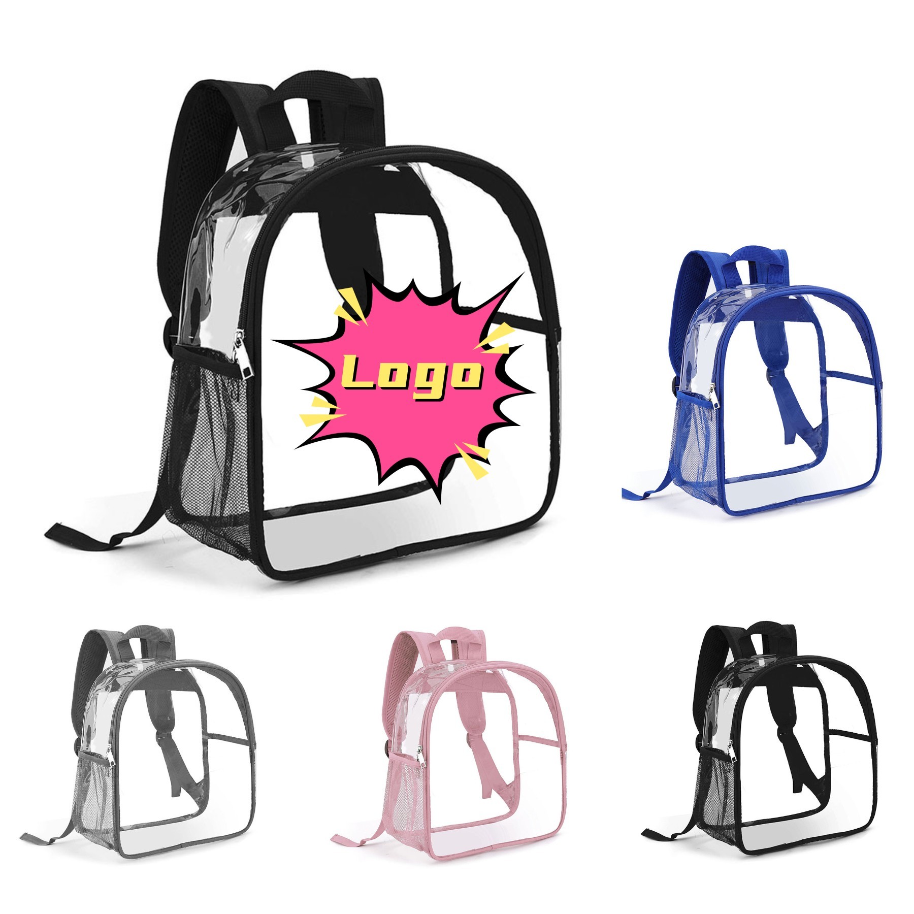 Water Resistant Clear PVC Backpack
