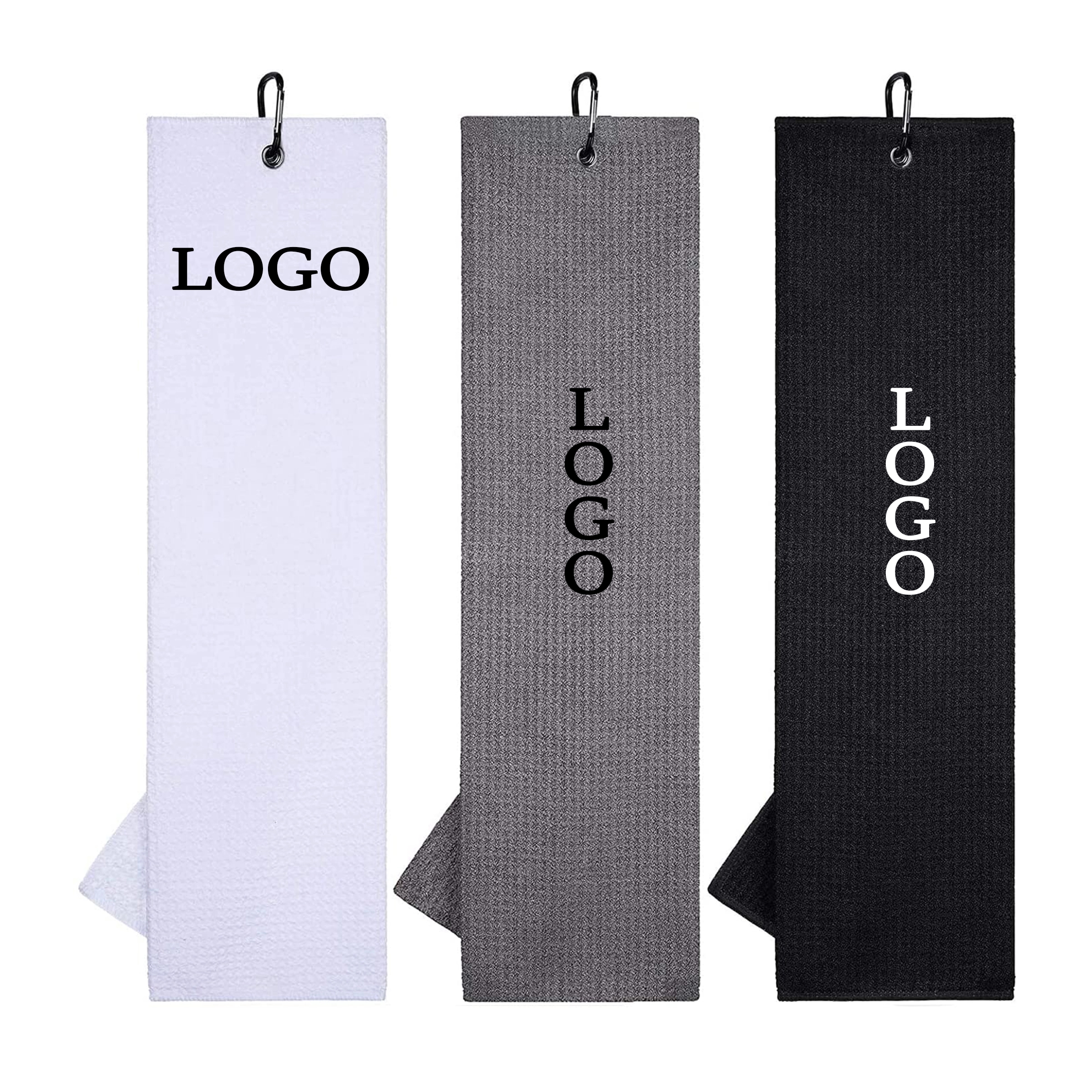 Tri-Fold Golf Towel MOQ50pcs 1