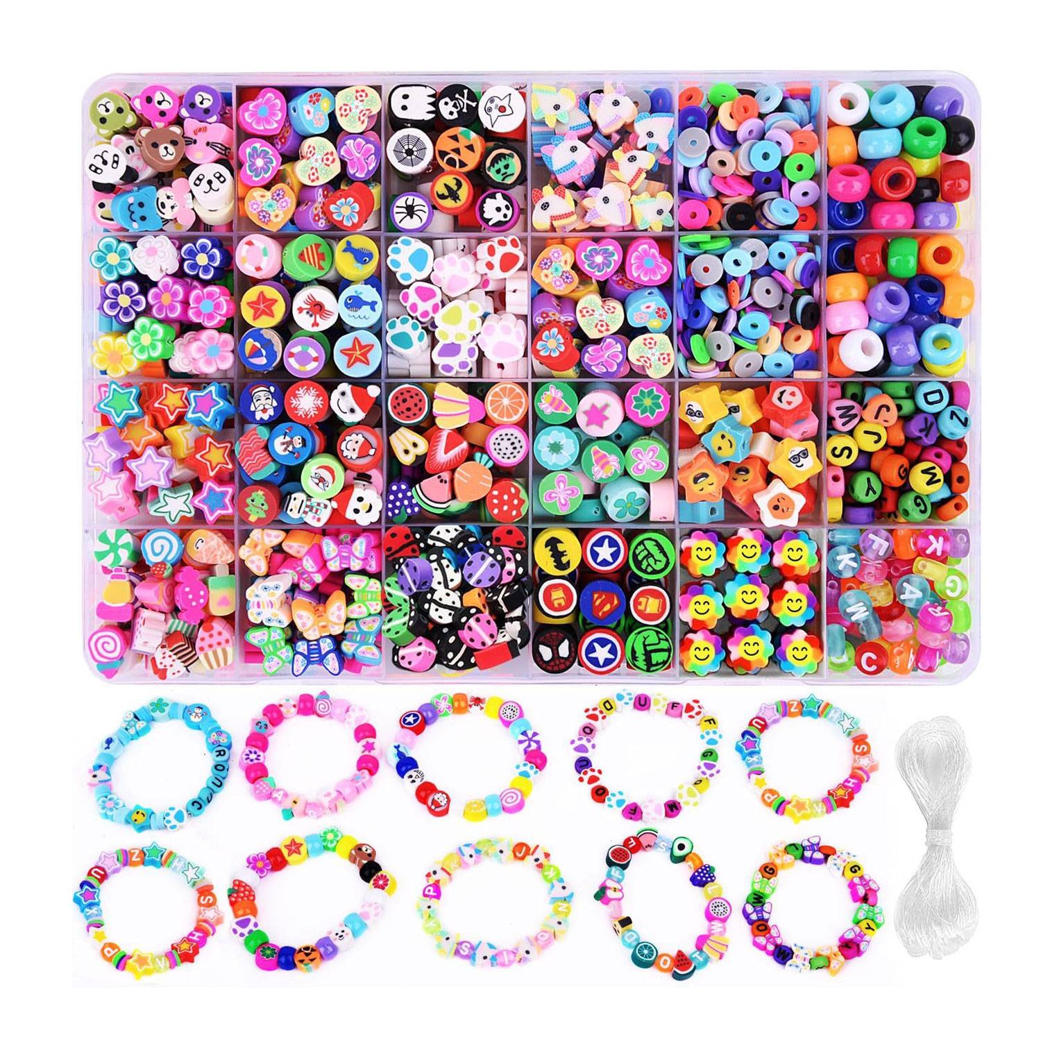 1000PCS Polymer Clay Beads Bracelet Making kit 5