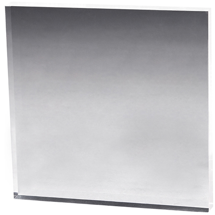 Clear Square Acrylic Paper Weight (4"x 4"x 3/8") Screen-printed 3
