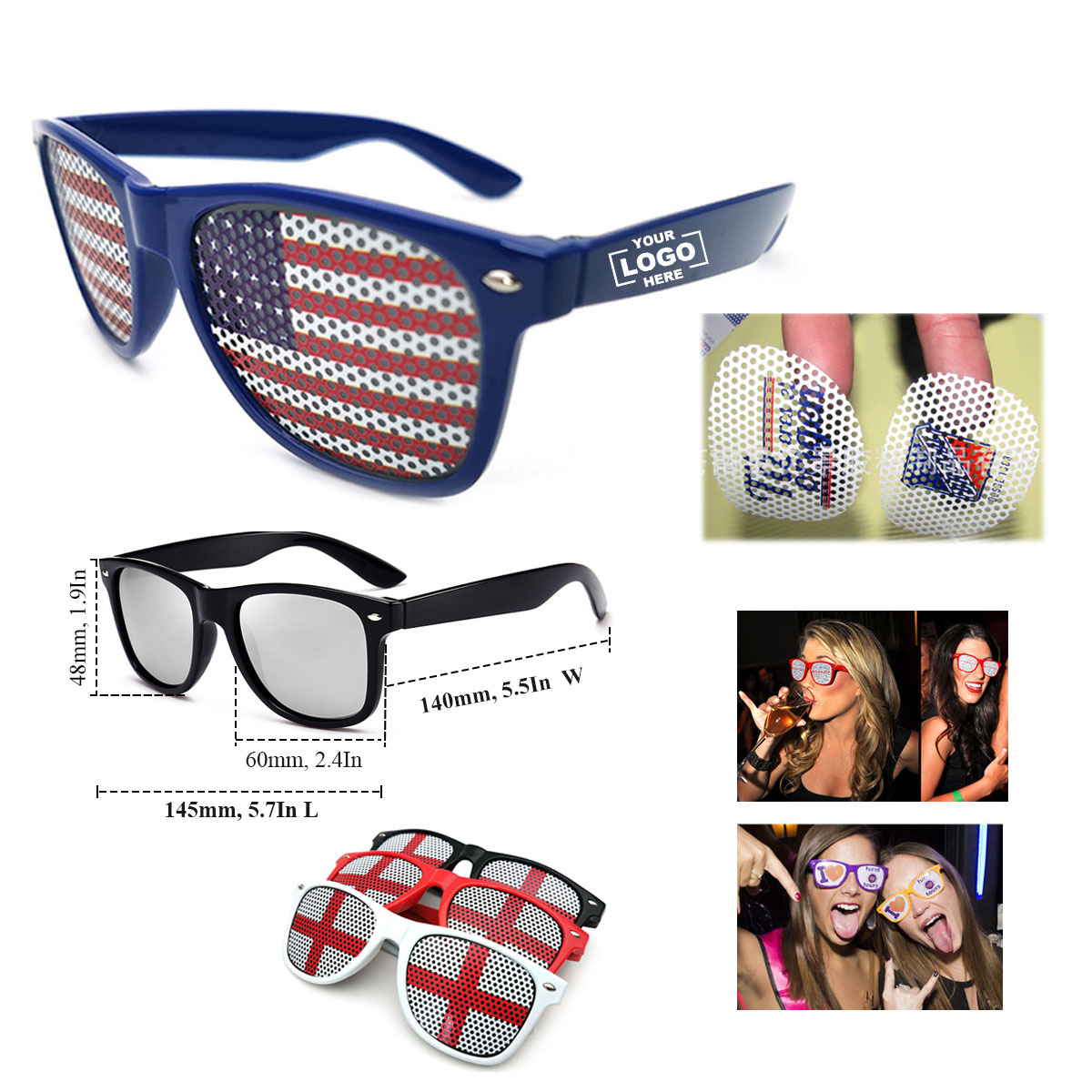 Free Style Sticker Pinhole Sunglasses 5