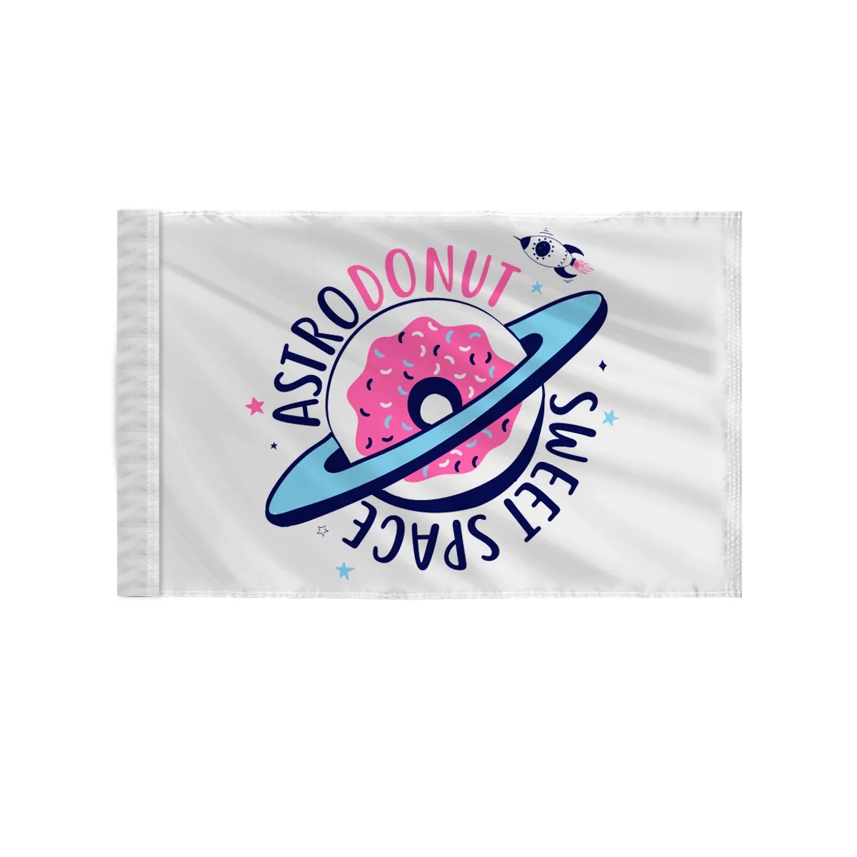 Custom Screen Sublimation Flag - 6" x 9" Nylon 2