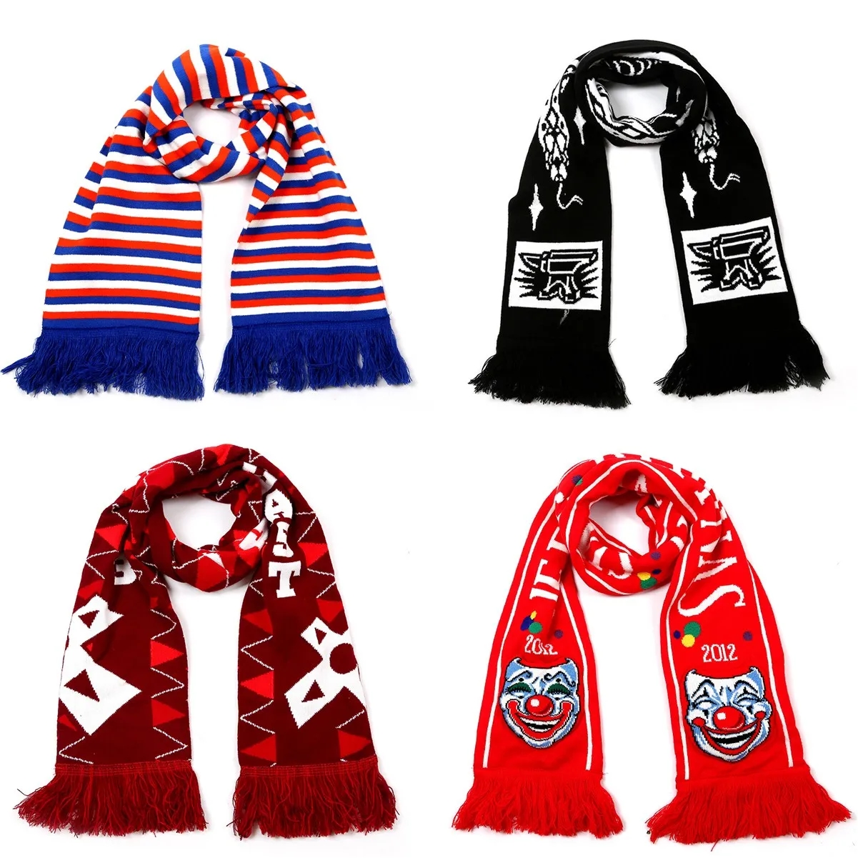 Customized Football Fan Jacquard Scarf 4