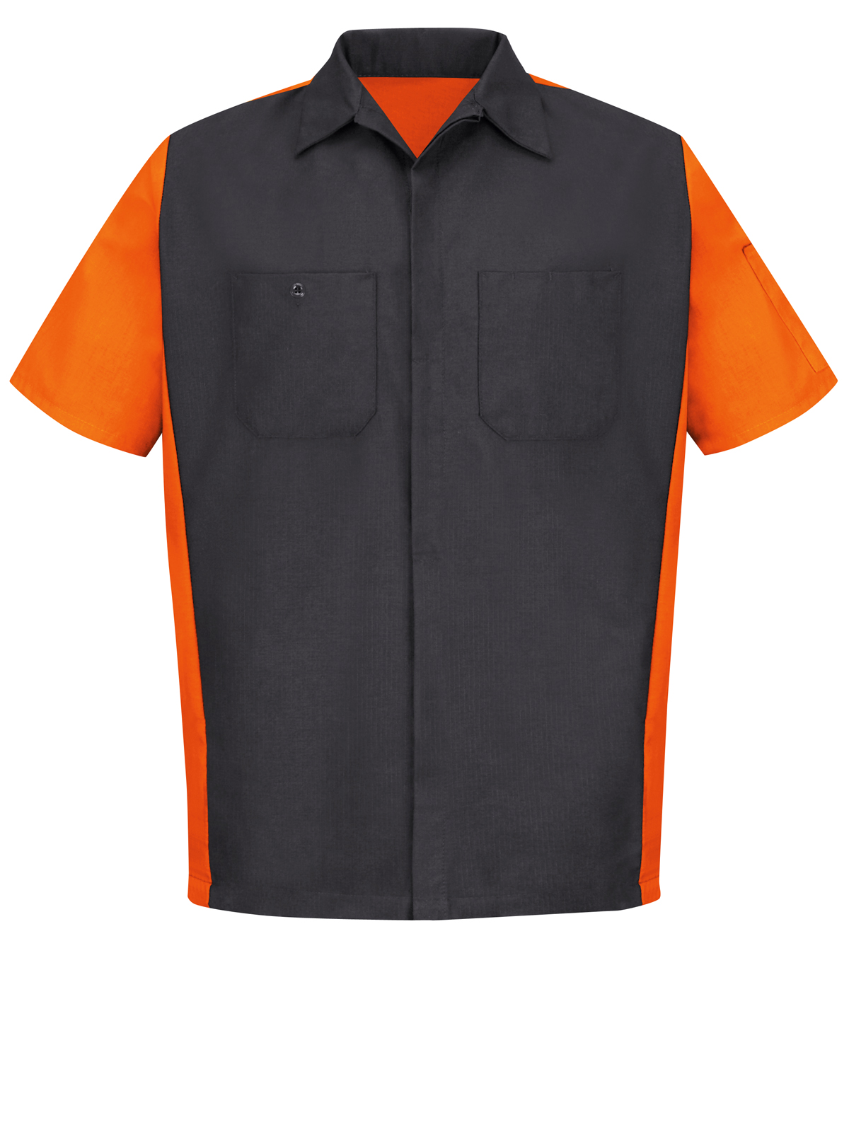 Red Kap Shirts -  Men's Short Sleeve Two-Tone Crew Shirt 14