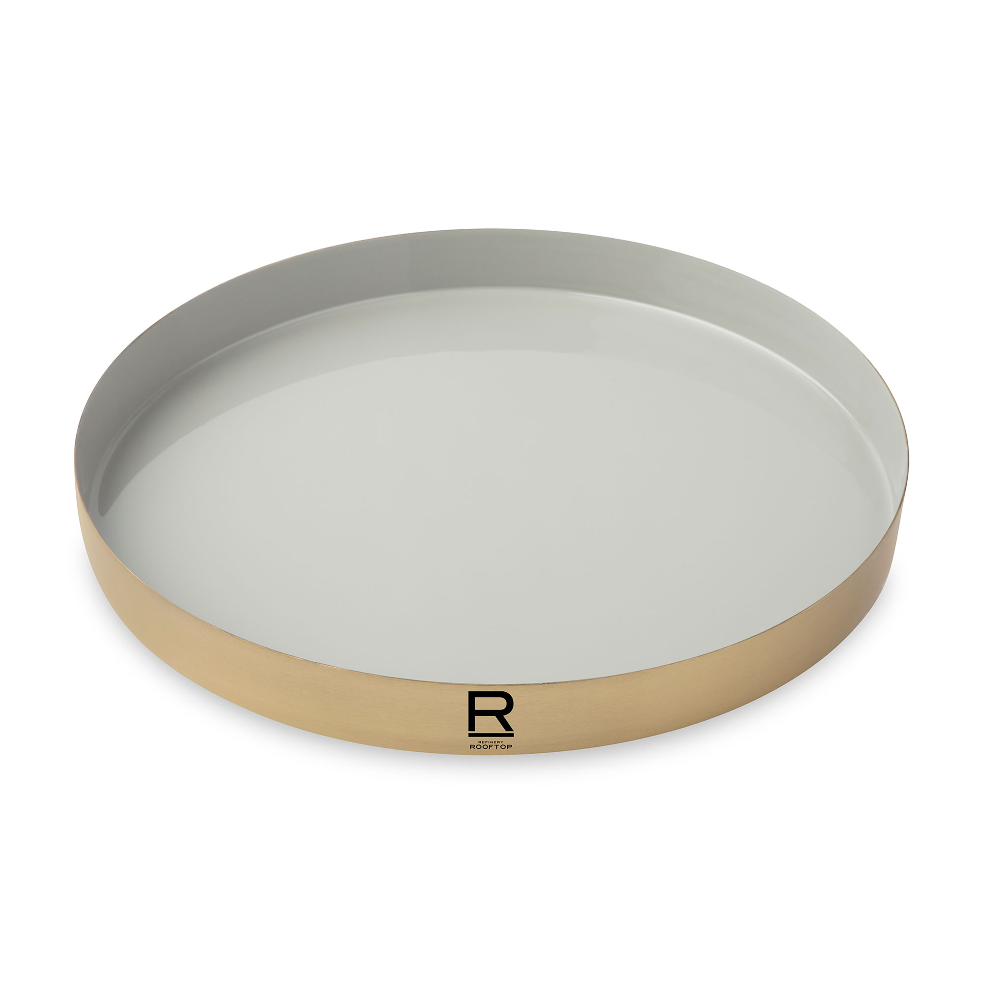 Be Home® Luxe Round Enamel Tray, custom kitchen gadget with logo imprint 6