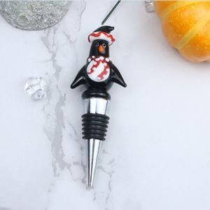 Adorable Penguin Snowman Wine Cork Bottle Stopper 5