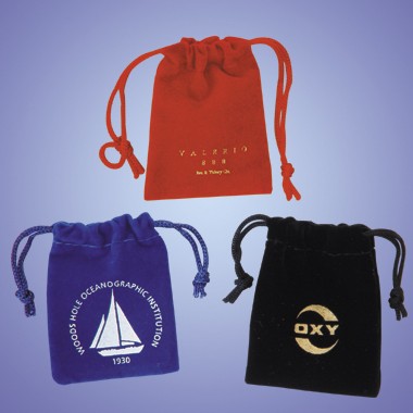 DRAWSTRING VELVETEENPOUCH FOR JEWELRY 2
