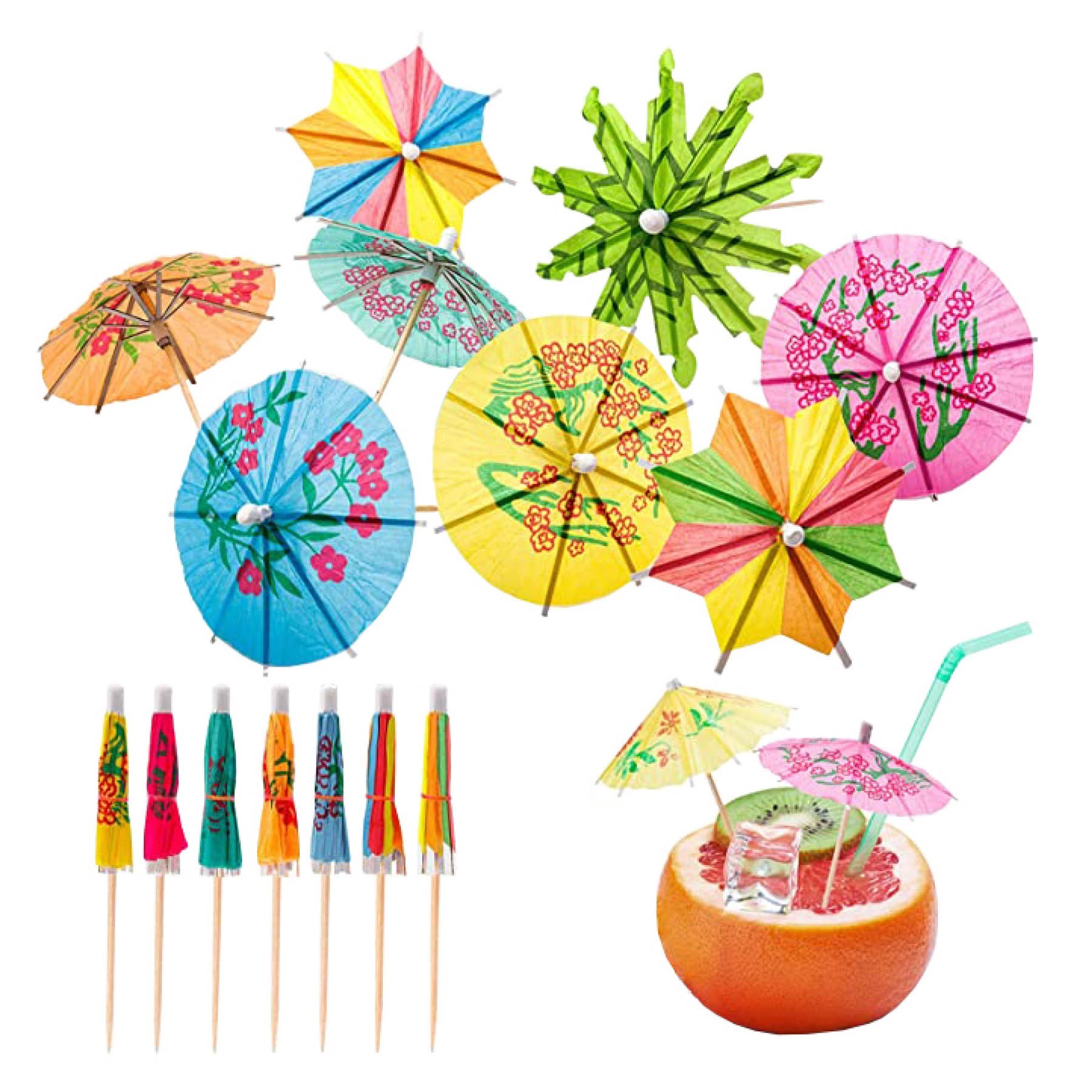 Decorative Cocktail Umbrella Toothpicks 1