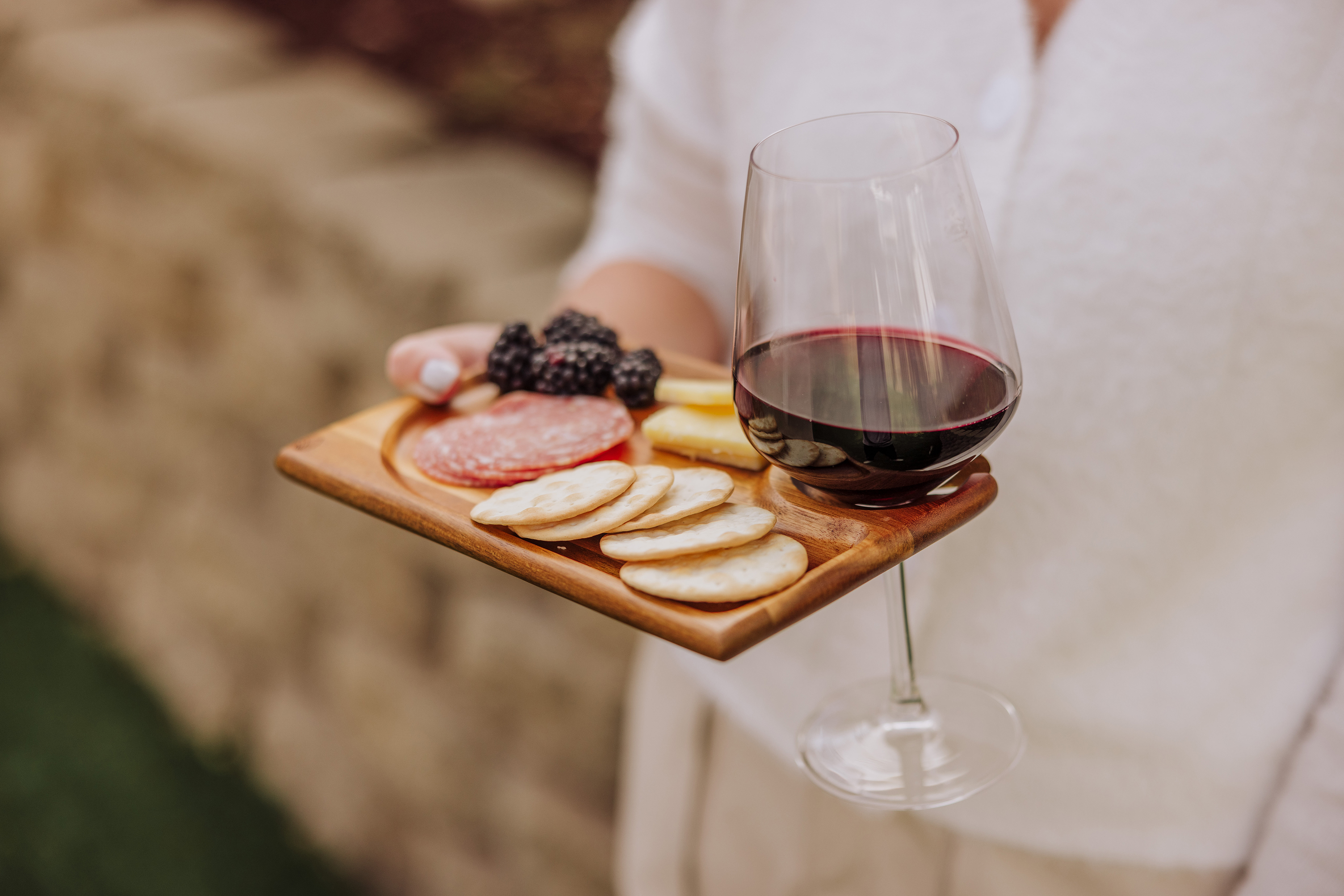 Rectangle Wine Appetizer Plate Set of 4 4