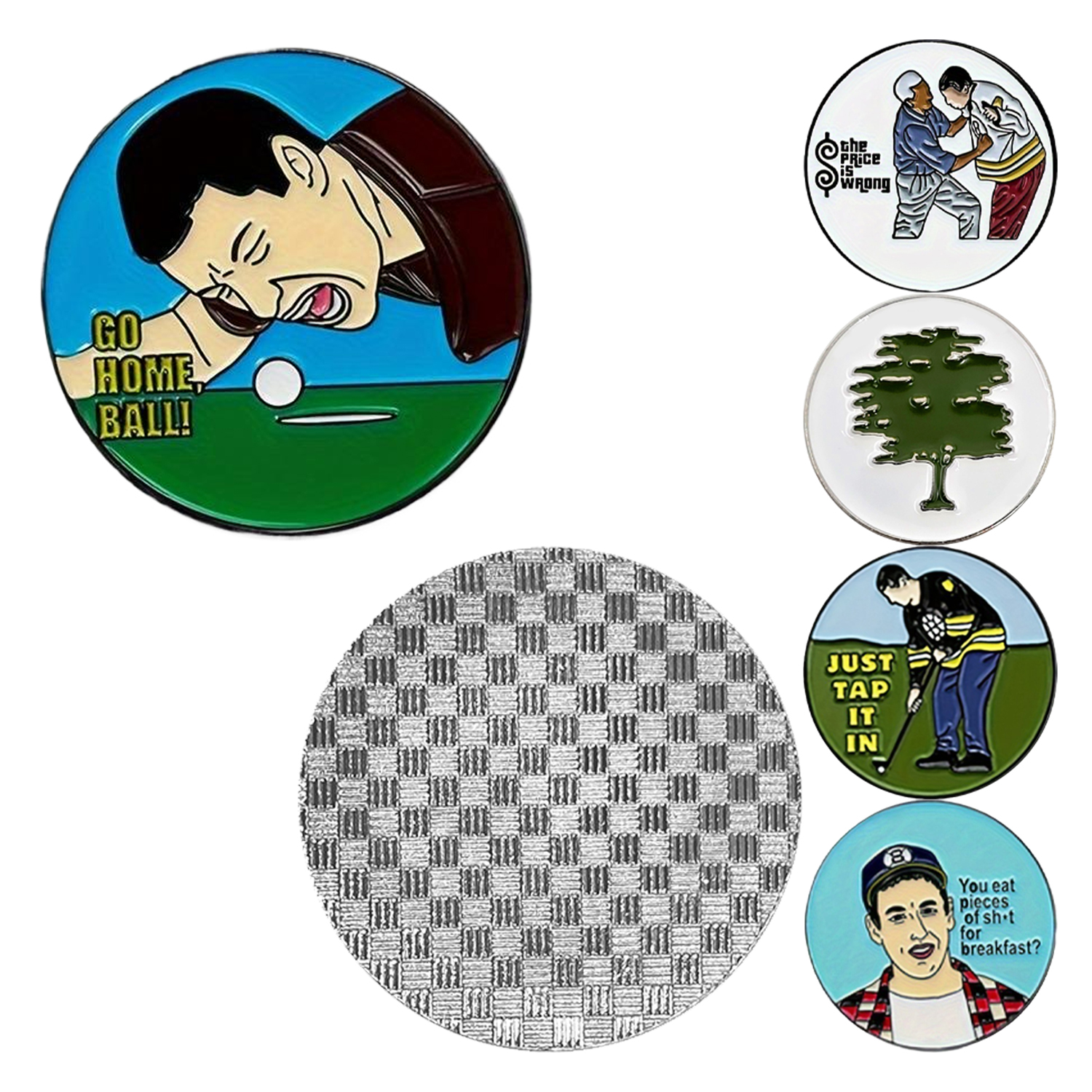 Custom Nickel Plated Golf Ball Marker 9