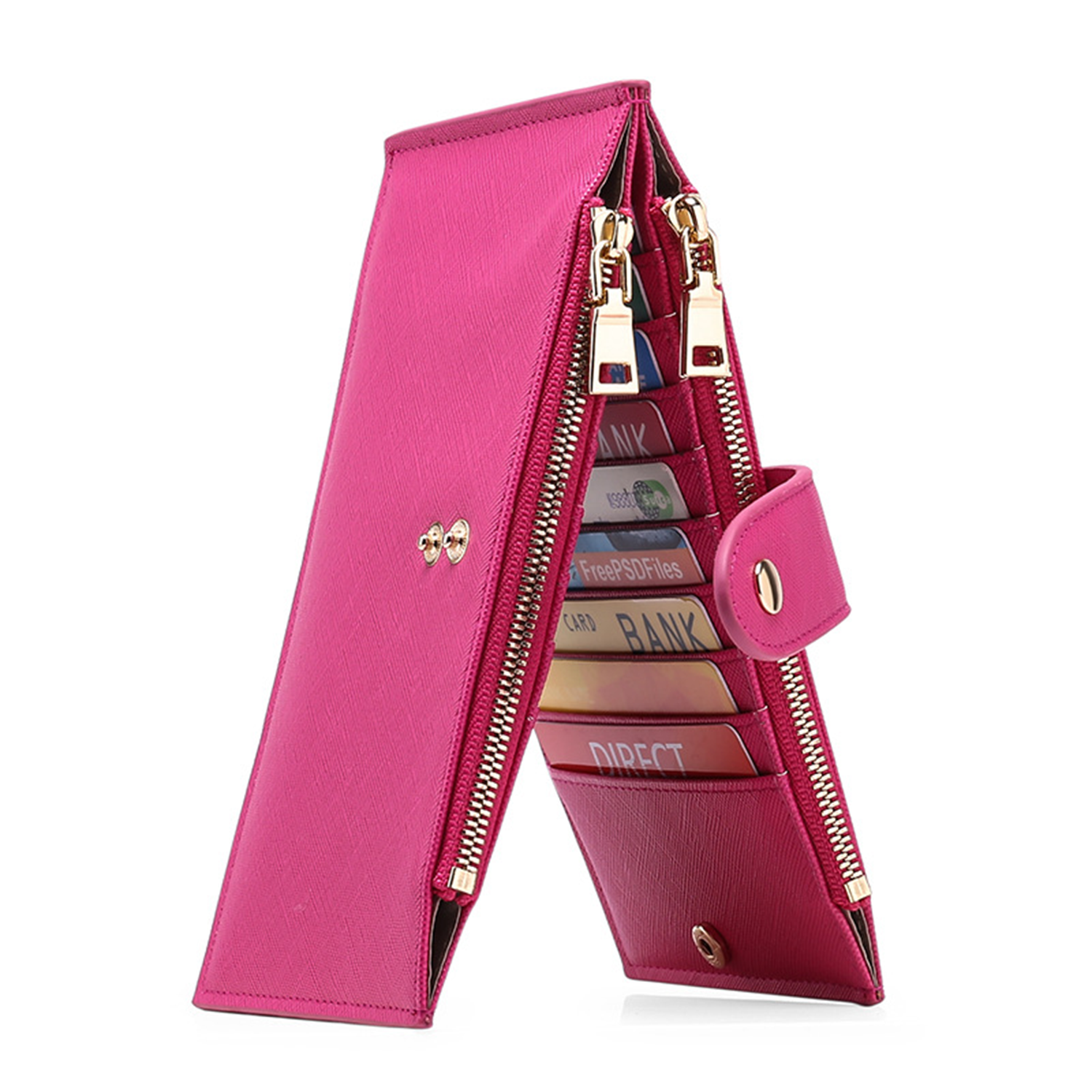 PU Leather Clutches Anti Theft Wallet For Womens 5