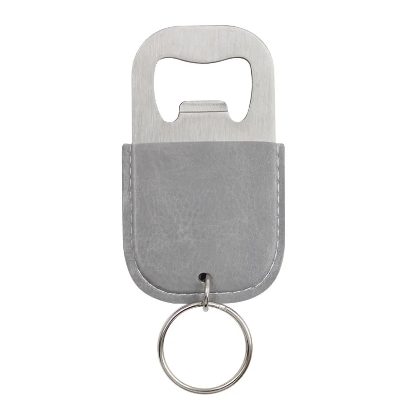3.15 Inch PU Leather Keychain Bottle Opener Practical Outdoor 4