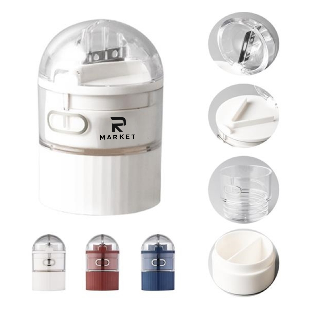 2 in 1 Pill Organizer with Cutter cuts and splits any size of pill 2