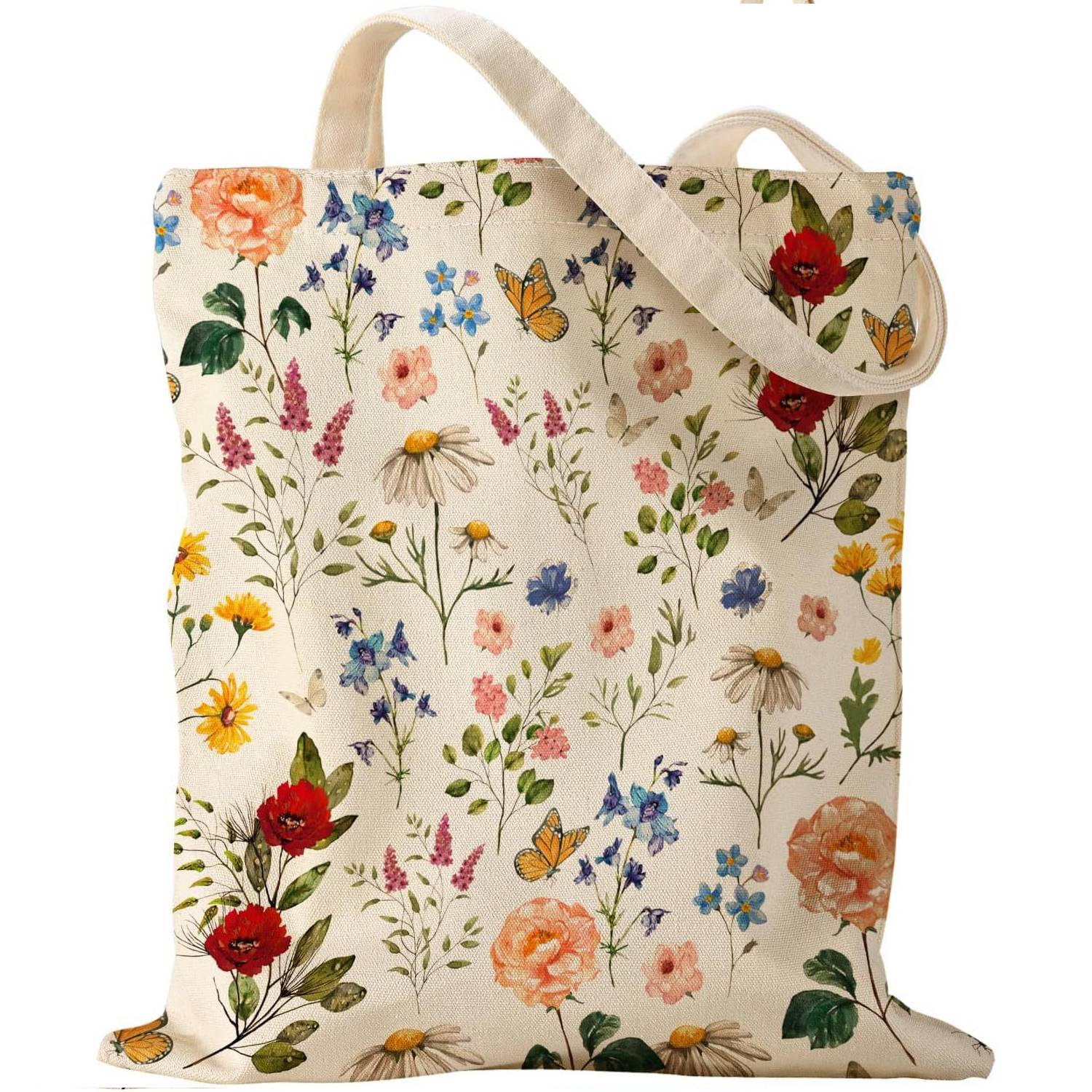 Large Capacity Open Top Canvas Tote Bag, custom tote bag with logo imprint 11