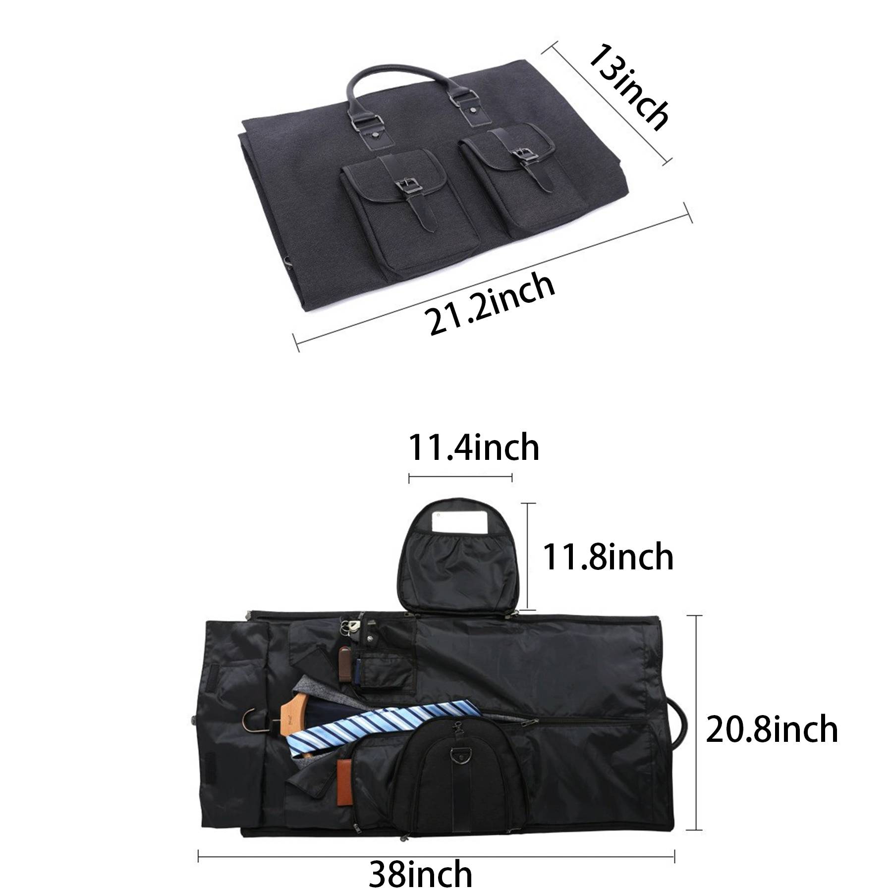 Oxford waterproof Carry on Travel Garment Suit Duffle Bag 4