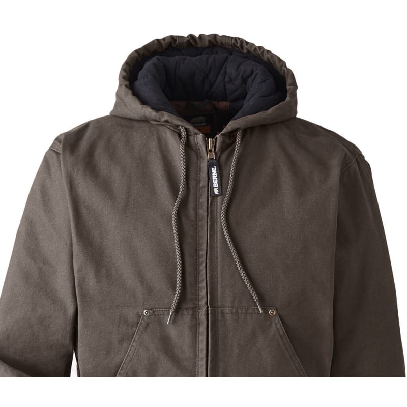 Berne Men's Highland Washed Cotton Duck Hooded Jacket 4