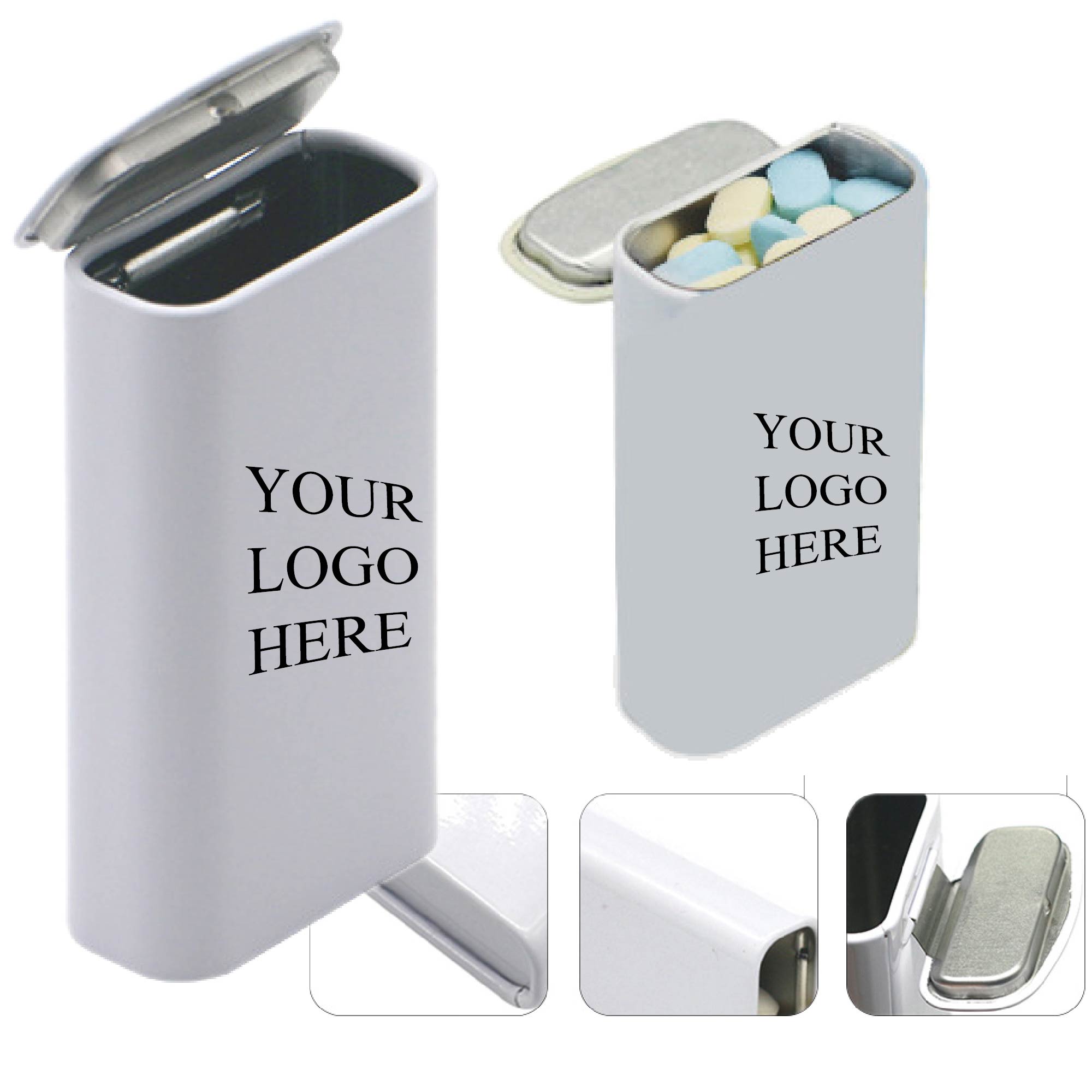 Rectangular Mint Tin with Hinge 2