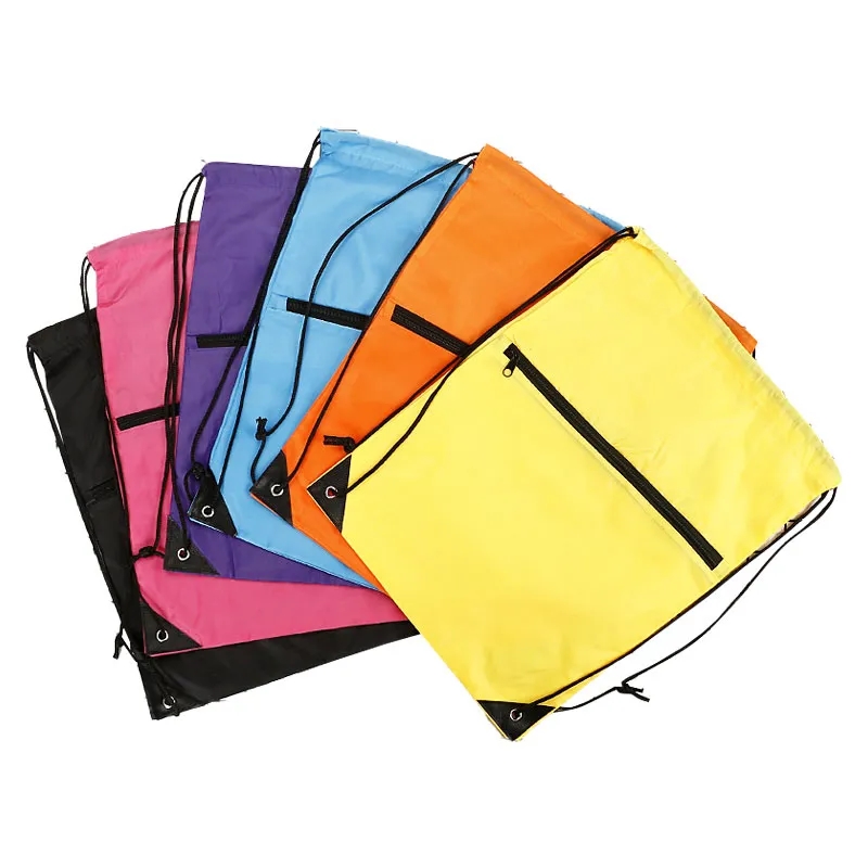 Waterproof Zipper Storage Drawstring Bag 4