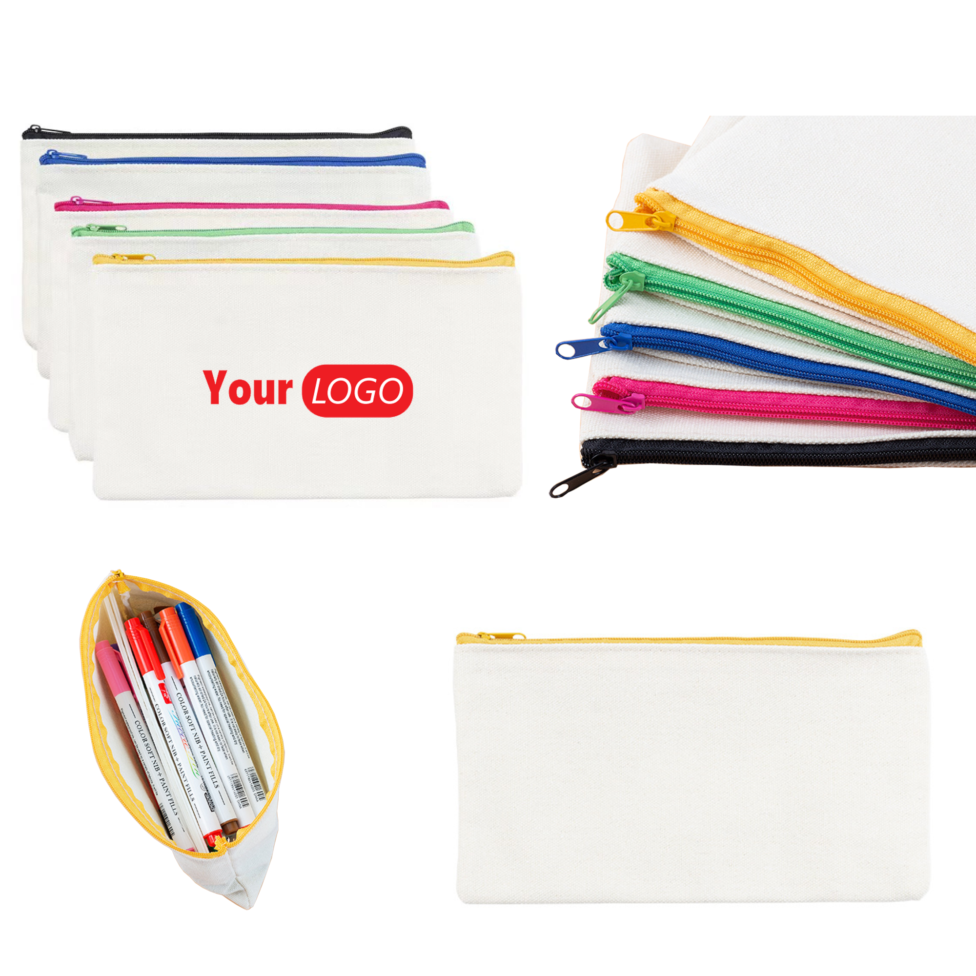 Canvas Zipper Pen Bag 3