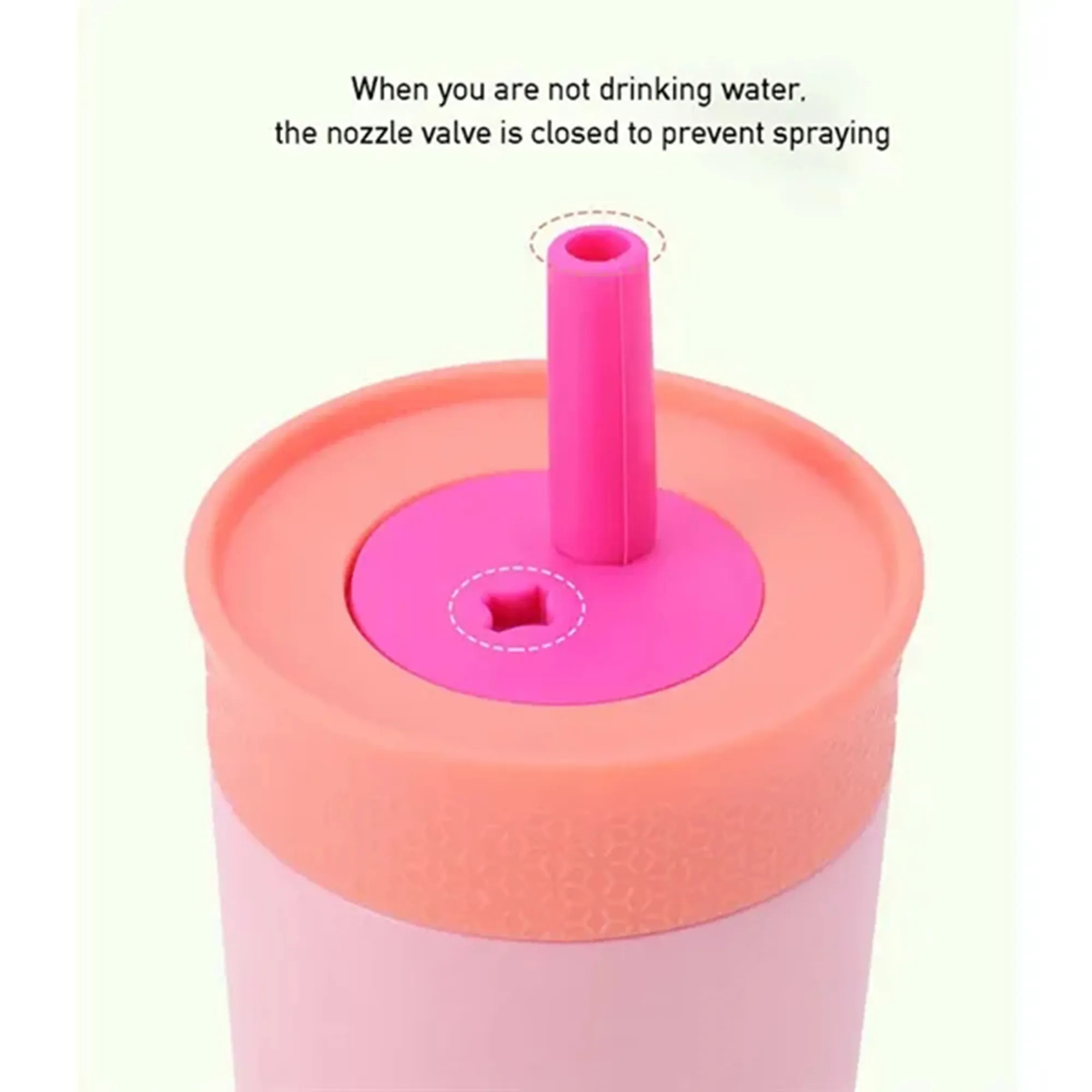 12oz Portable Stainless Steel Water Bottle With Straw 5