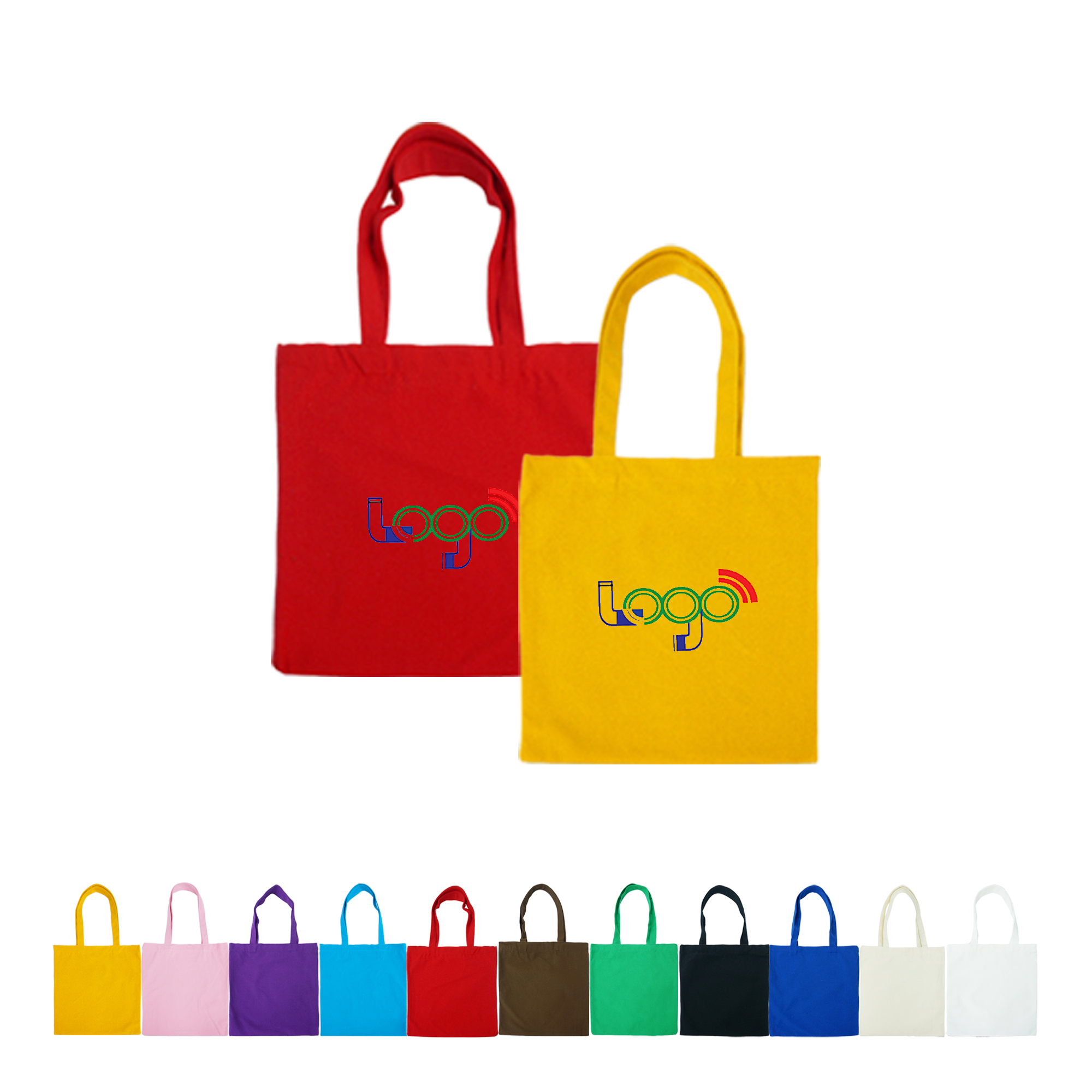 Portable Eco Canvas Market Tote Bags, custom tote bag with logo imprint 2