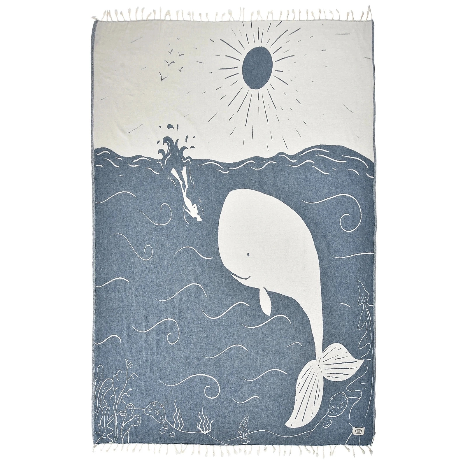 Custom Turkish Jacquard Beach Towel - 39.37'' x 70.87'' 6