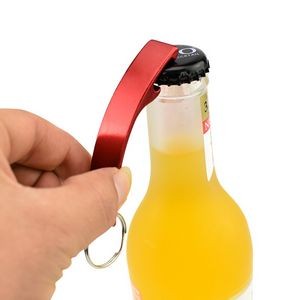 Customizable Arc Shaped Bottle Opener With Key Ring 14