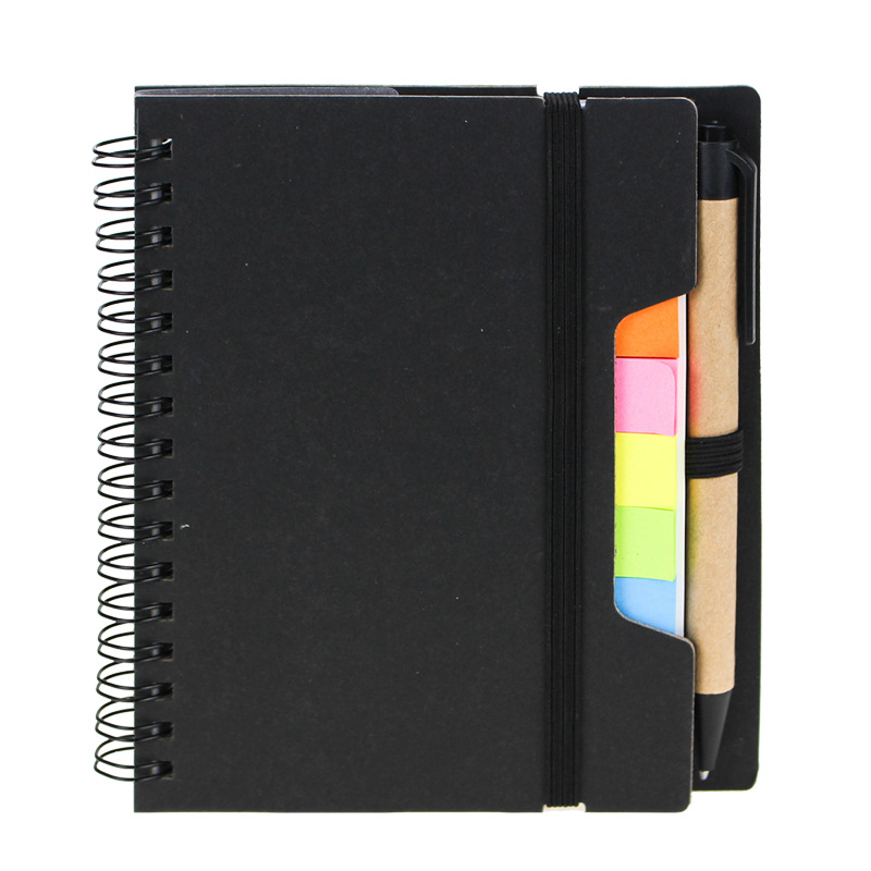 Spiral Notepad Notebook w/ Sticky Notes and Pen 2