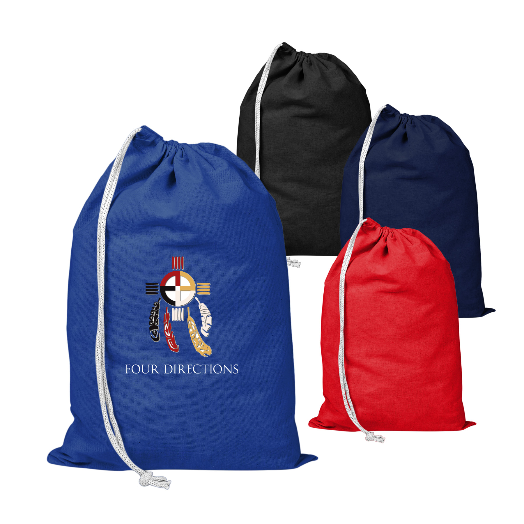 100% Cotton Canvas File Drawstring Tote Bag_R120BDB 3