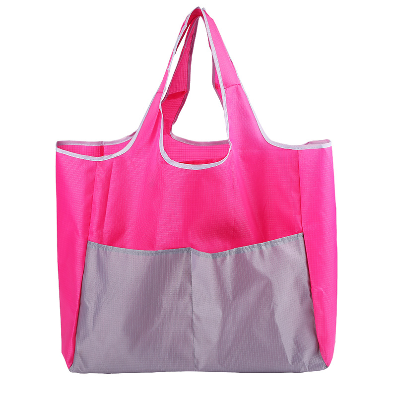 Portable Foldable Eco Shopping Bag Large Oxford Cloth Tote, custom tote bag with logo imprint 3