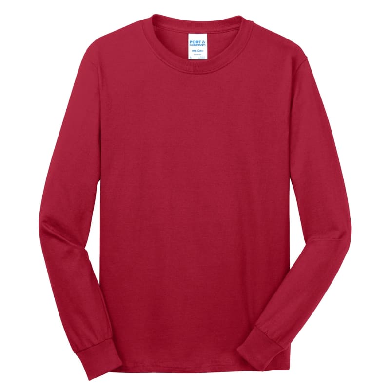 Port & Company - Long Sleeve Core Cotton Tee. 63