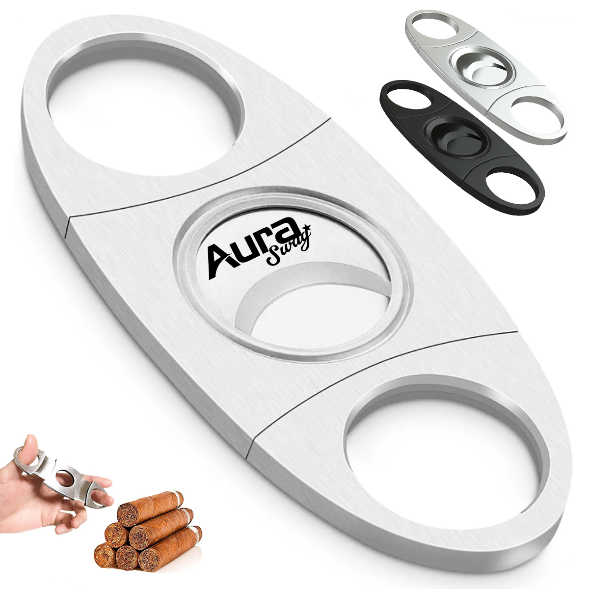 Stainless Steel Double Blade Cigar Cutter 6