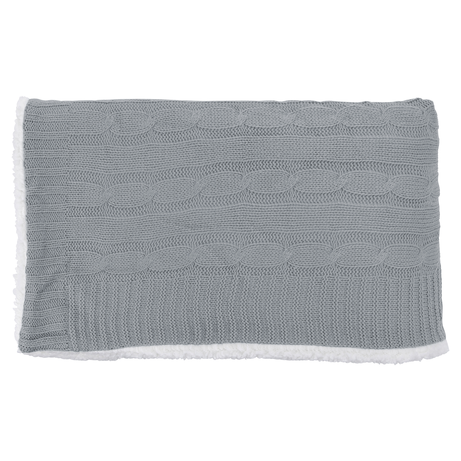 Cable Knit Sherpa Blanket 7