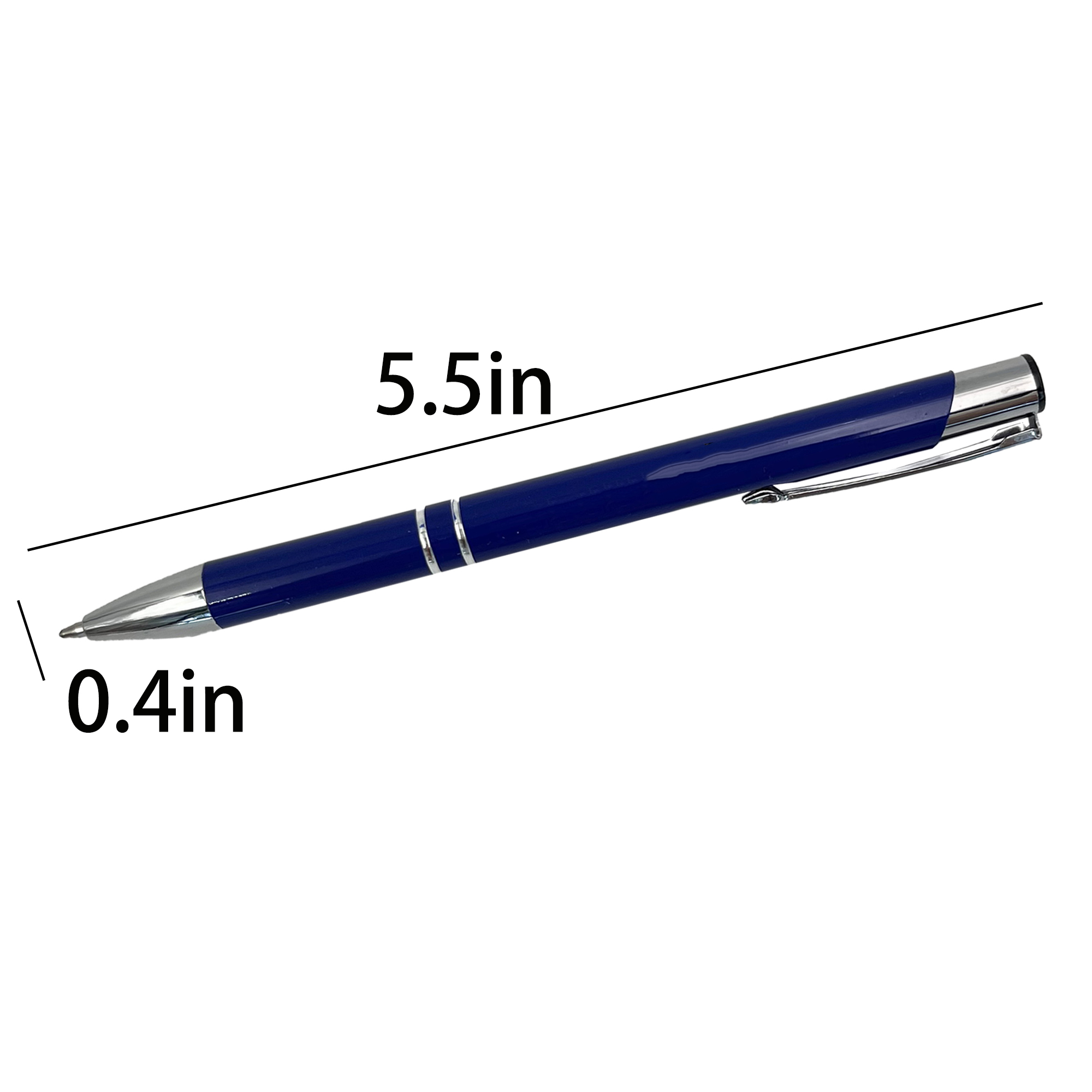 Metal Click-Action Ballpoint Pen with Smooth Refill 6