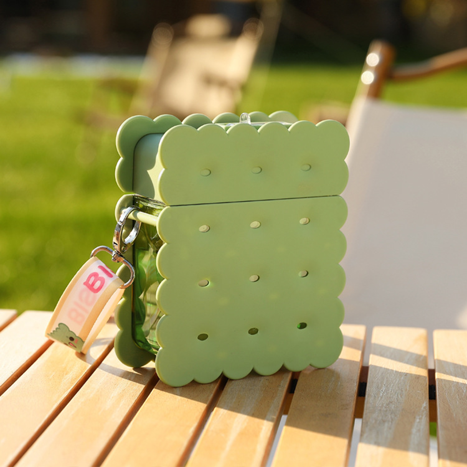 Kawaii Biscuit Water Bottle With Fun Cartoon Stickers 3
