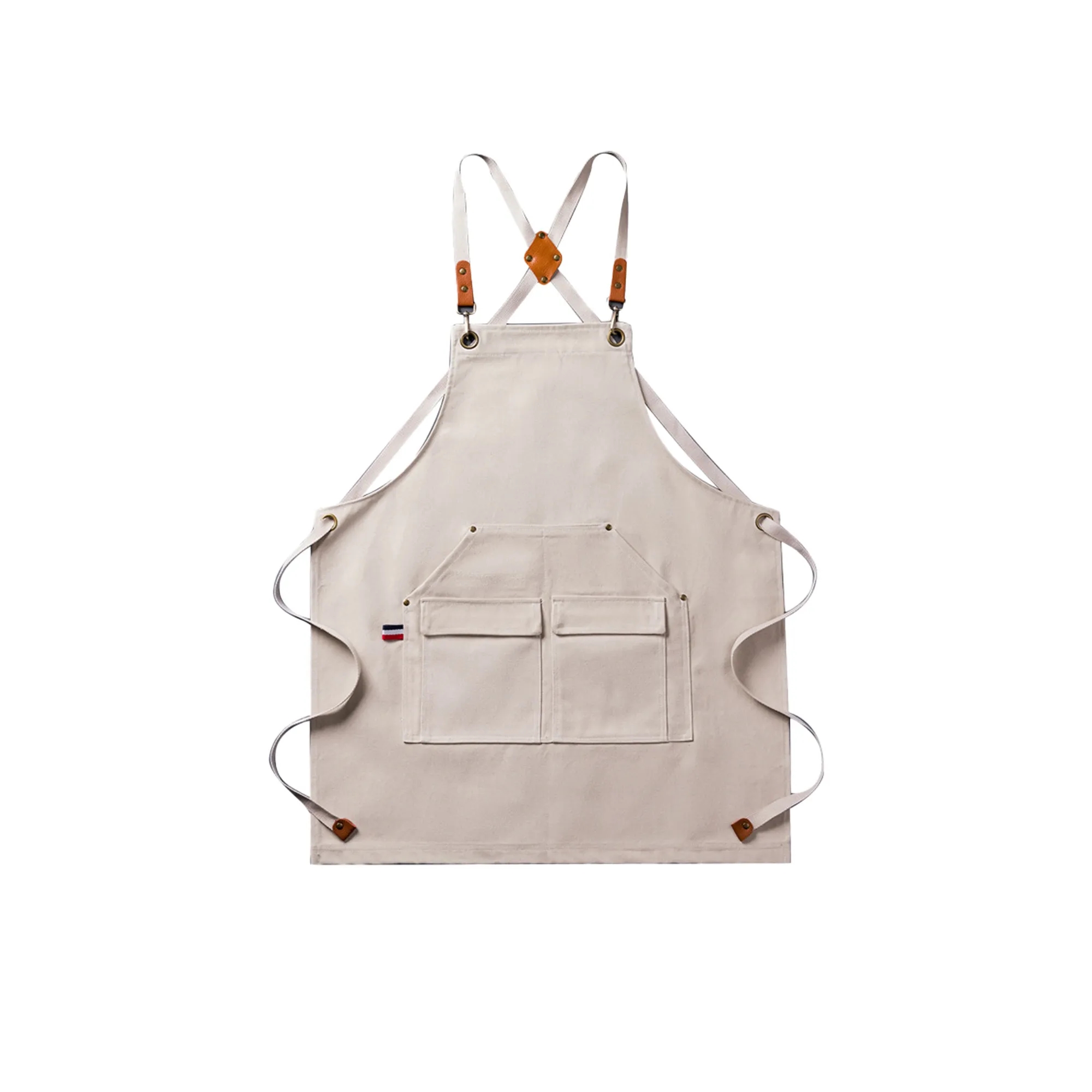 Cross-back Canvas Apron with Enlarged Pocket 7