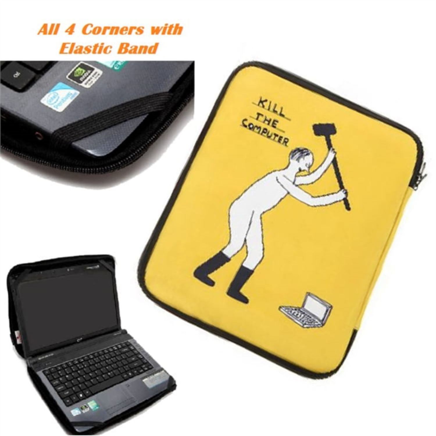 Dye-Sublimation Neoprene Laptop Sleeve w/ Zipper Closure 2