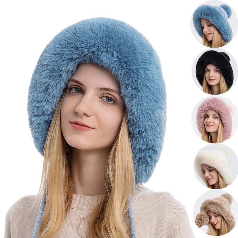 Winter Beanie Visor & Earflaps For Men Outdoor Fleece Hat 1