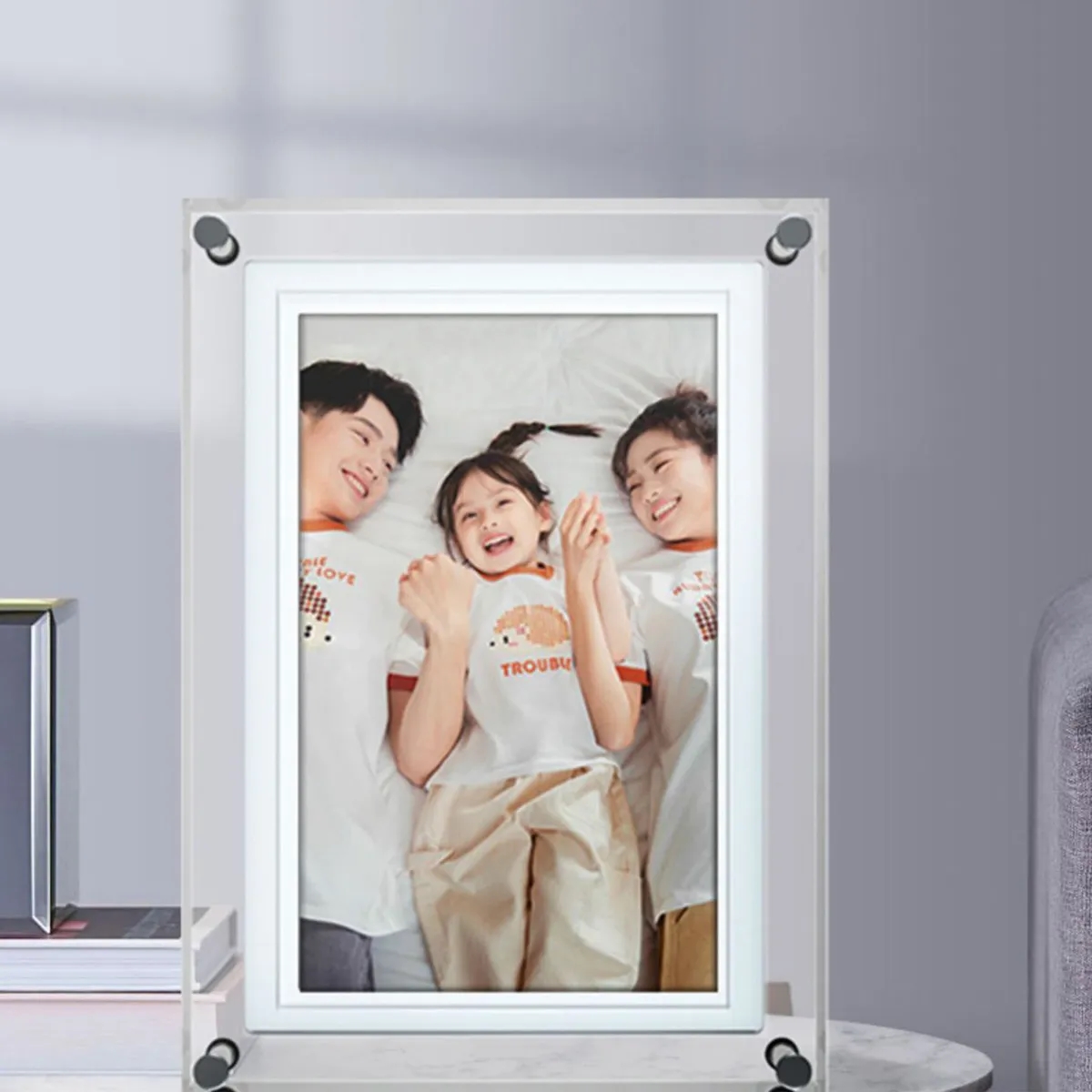 5-inch Acrylic Digital Video Picture Frame Home Decor Gifts 4