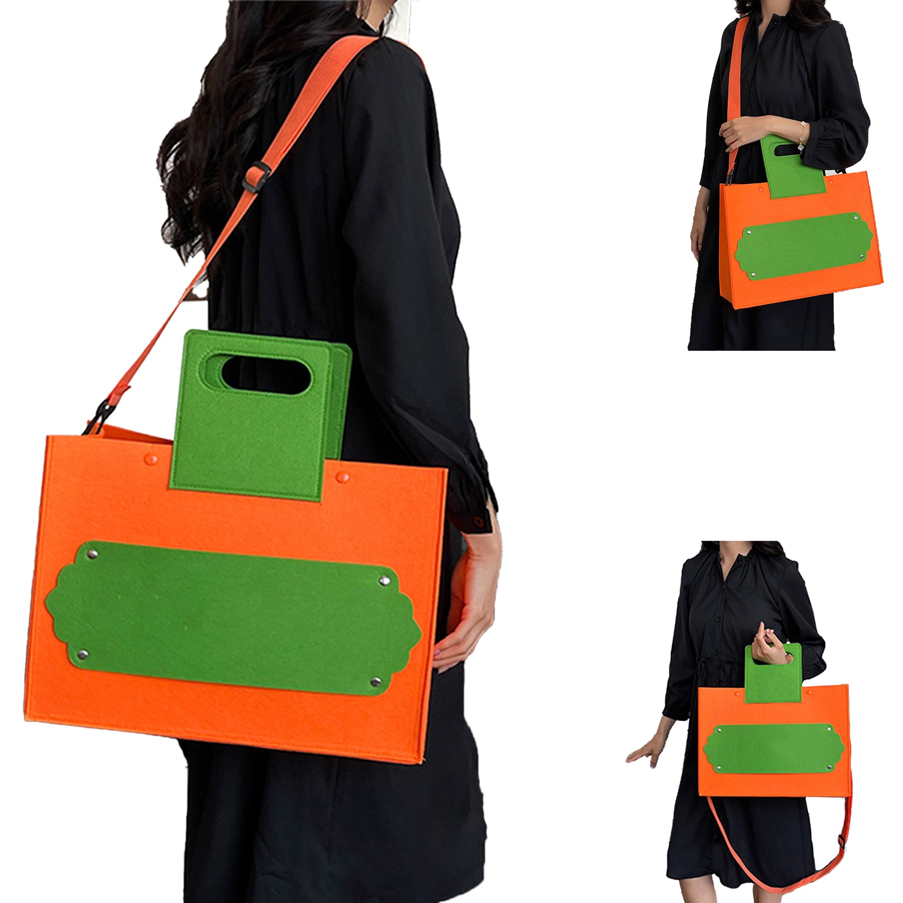 Felt Material Large Tote Bag 6